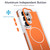 Samsung Galaxy S26 Ultra 5G Vibrant Dual-color TPU + Acrylic Magnetic Phone Case - Orange