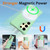 Samsung Galaxy S26 Ultra 5G Wave Texture MagSafe Magnetic Liquid Silicone Phone Case - Green