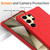 Samsung Galaxy S26 Ultra 5G Wave Texture MagSafe Magnetic Liquid Silicone Phone Case - Red