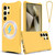 Samsung Galaxy S26 Ultra 5G Wave Texture MagSafe Magnetic Liquid Silicone Phone Case - Yellow