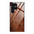 Samsung Galaxy S26 Ultra 5G Wood Grain Glass Phone Case - Dark Brown