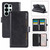 Samsung Galaxy S26 Ultra 5G Wristband Card Slot Leather Phone Case - Black