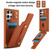 Samsung Galaxy S26 Ultra 5G Wristband Vertical Flip Wallet Back Cover Phone Case with Long Lanyard - Brown