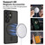 Samsung Galaxy S26 Ultra 5G XDcase Skin Feel Magnetic Frosted Phone Case with Lens Film - Black