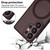 Samsung Galaxy S26 Ultra 5G XDcase Skin Feel Magnetic Frosted Phone Case with Lens Film - Brown