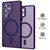 Samsung Galaxy S26 Ultra 5G XDcase Skin Feel Magnetic Frosted Phone Case with Lens Film - Purple