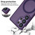 Samsung Galaxy S26 Ultra 5G XDcase Skin Feel Magnetic Frosted Phone Case with Lens Film - Purple