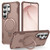 Samsung Galaxy S26 Ultra 5G Yingcai Gears MagSafe Holder Shockproof Phone Case - Brown
