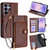 Samsung Galaxy S26 Ultra 5G Zipper Bag Leather Phone Case - Brown
