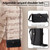 Samsung Galaxy S26 Ultra 5G Zipper Wallet Side Buckle Crossbody Lanyard Leather Phone Case - Black