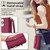 Samsung Galaxy S26 Ultra 5G Zipper Wallet Side Buckle Crossbody Lanyard Leather Phone Case - Red