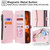 Samsung Galaxy S26 Ultra 5G Zipper Wallet Side Buckle Crossbody Lanyard Leather Phone Case - Rose Gold