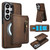 Samsung Galaxy S26 Ultra 5G Zipper Wallet Split MagSafe Leather Back Phone Case - Brown