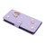 Samsung Galaxy S26 Ultra 5G ZS01 Double-Layer Heart Floral Vegan Leather Phone Case with Wrist Strap - Light Purple