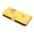 Samsung Galaxy S26 Ultra 5G ZS01 Double-Layer Heart Floral Vegan Leather Phone Case with Wrist Strap - Yellow