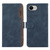 iPhone 16e / 17e ABEEL Color Block Magnetic RFID Leather Phone Case - Blue-Brown