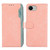 iPhone 16e / 17e ABEEL Color Block Magnetic RFID Leather Phone Case - Pink-Cyan