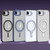 iPhone 16e / 17e Airbag MagSafe Shockproof Frosted Phone Case with Fold Holder - Blue