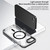 iPhone 16e / 17e Airbag TPU + TPE+ PC Clear MagSafe Phone Case - Black