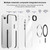 iPhone 16e / 17e Airbag TPU + TPE+ PC Clear MagSafe Phone Case - White