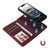 iPhone 16e / 17e BETOPNICE BN-005 2 in 1 Detachable Imitate Genuine Leather Phone Case - Wine Red
