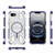 iPhone 16e / 17e BIBERCAS Transparent Color Series MagSafe Air Bag Shockproof Phone Case - Blue