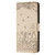 iPhone 16e / 17e Cat Embossing Pattern Leather Phone Case with Lanyard - Beige
