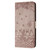 iPhone 16e / 17e Cat Embossing Pattern Leather Phone Case with Lanyard - Grey