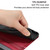 iPhone 16e / 17e Cat Embossing Pattern Leather Phone Case with Lanyard - Red
