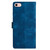 iPhone 16e / 17e Cherry Blossom Butterfly Skin Feel Embossed PU Phone Case - Blue