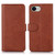 iPhone 16e / 17e Cow Texture Leather Phone Case - Brown
