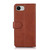iPhone 16e / 17e Cow Texture Leather Phone Case - Brown