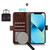 iPhone 16e / 17e Crocodile Top Layer Cowhide Leather Phone Case - Brown