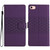 iPhone 16e / 17e Diamond Embossed Skin Feel Leather Phone Case - Purple