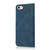 iPhone 16e / 17e Dual-color Stitching Leather Phone Case - Blue Green