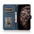 iPhone 16e / 17e Dual-color Stitching Leather Phone Case - Red Blue