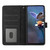iPhone 16e / 17e Flower Embossing Pattern Leather Phone Case - Black