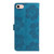 iPhone 16e / 17e Flower Embossing Pattern Leather Phone Case - Blue