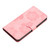 iPhone 16e / 17e Flower Embossing Pattern Leather Phone Case - Pink