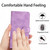 iPhone 16e / 17e Flower Embossing Pattern Leather Phone Case - Purple