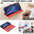 iPhone 16e / 17e Geometric Pattern RFID Leather Phone Case - Red