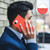 iPhone 16e / 17e Geometric Pattern RFID Leather Phone Case - Red