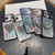 iPhone 16e / 17e Heart-shaped Mirror Electroplated TPU + Acrylic Phone Case with Holder - Blue