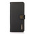 iPhone 16e / 17e KHAZNEH Custer Genuine Leather RFID Phone Case - Black