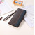 iPhone 16e / 17e KHAZNEH Litchi Texture Leather RFID Phone Case - Brown