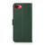 iPhone 16e / 17e KHAZNEH Side-Magnetic Litchi Genuine Leather RFID Case - Green