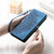 iPhone 16e / 17e Multi-Card Totem Zipper Leather Phone Case - Blue
