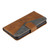 iPhone 16e / 17e Nail Skin Feel Stitching Calf Texture Leather Phone Case - Brown