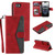 iPhone 16e / 17e Nail Skin Feel Stitching Calf Texture Leather Phone Case - Red