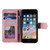 iPhone 16e / 17e Nail Skin Feel Stitching Calf Texture Leather Phone Case - Rose Gold